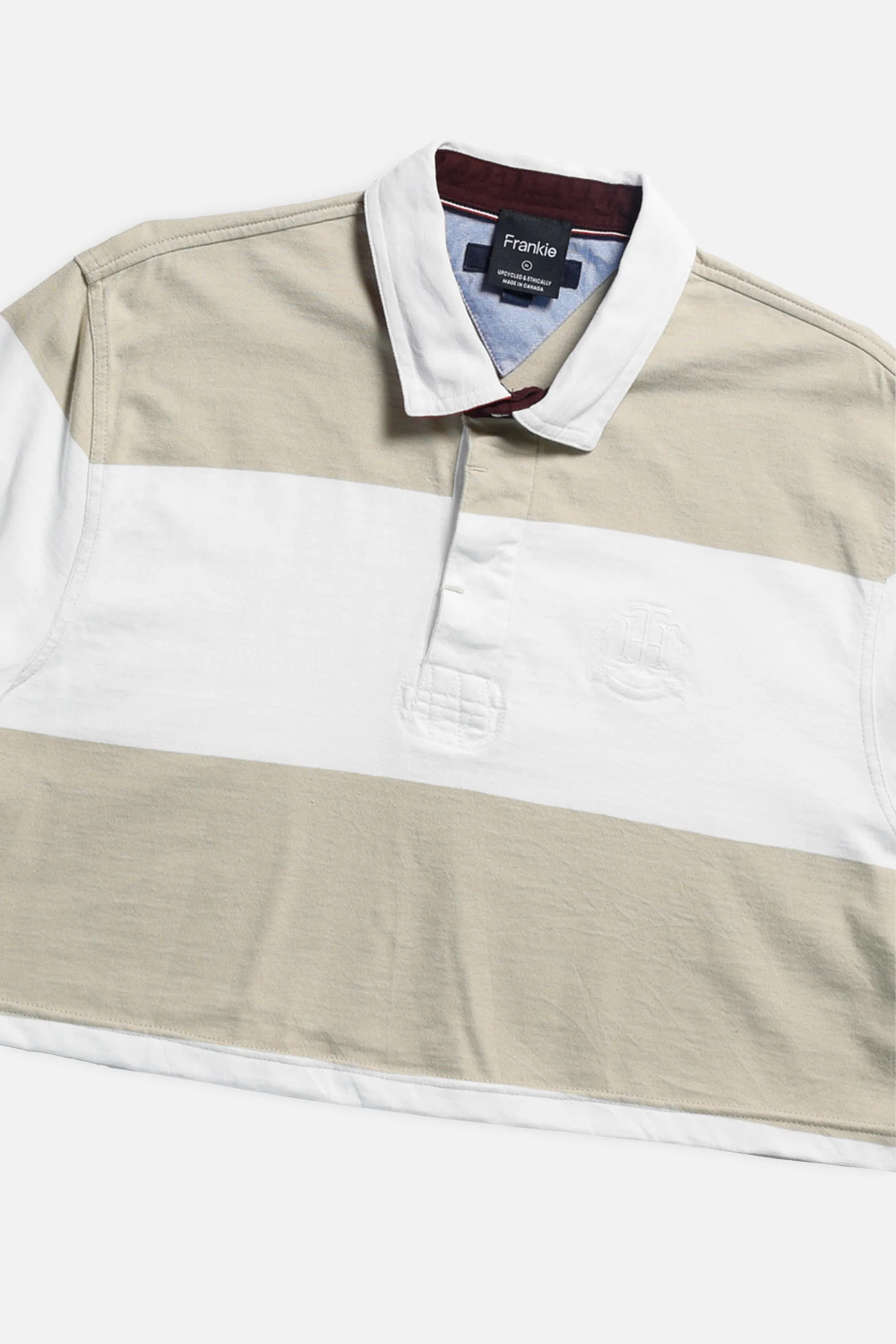 Rework Cropped Rugby Shirt - XL