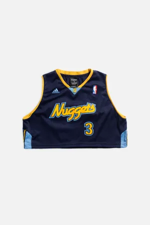Rework Denver Broncos NBA Crop Jersey - M