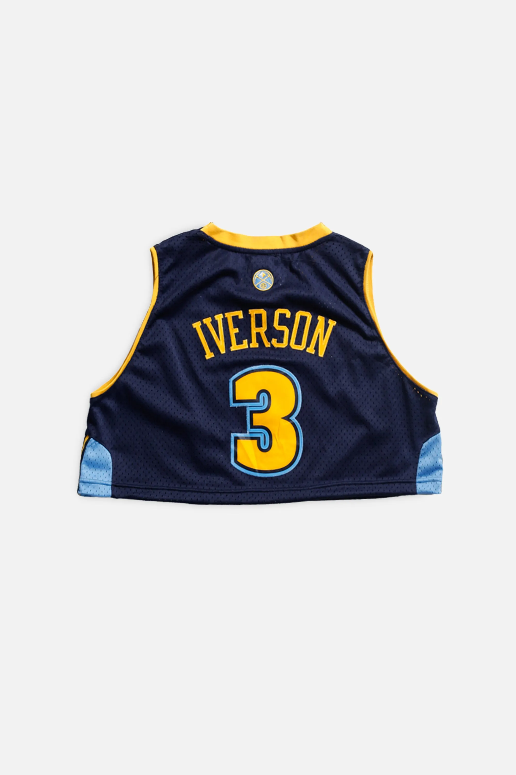 Rework Denver Broncos NBA Crop Jersey - M