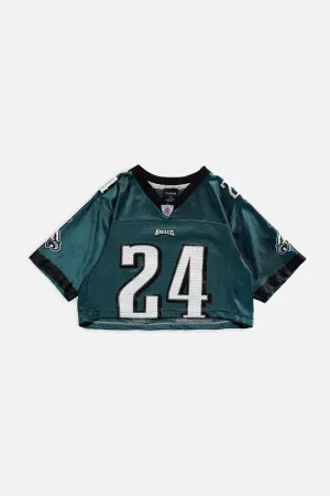 Rework Eagles Crop NFL Jersey - S