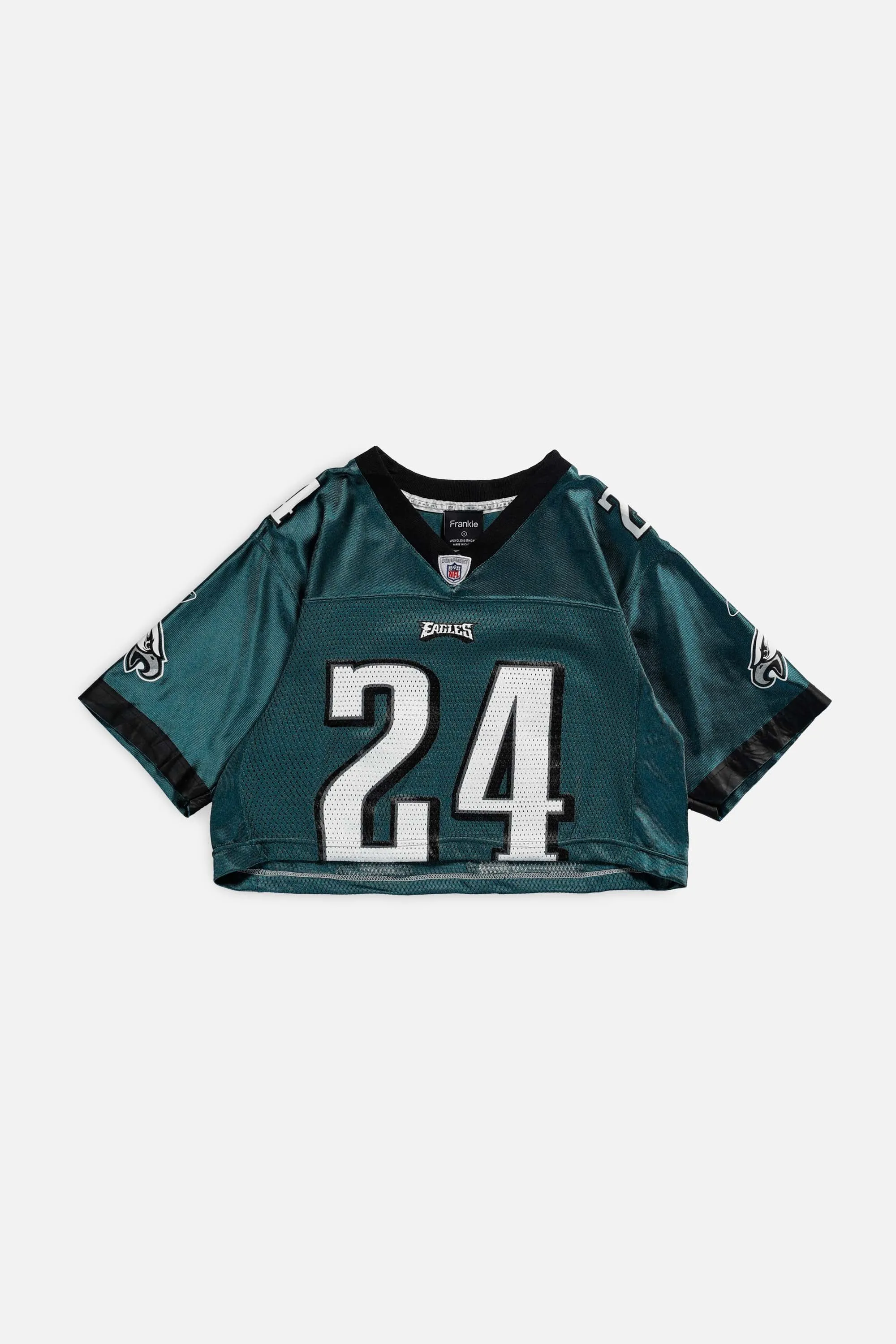 Rework Eagles Crop NFL Jersey - S