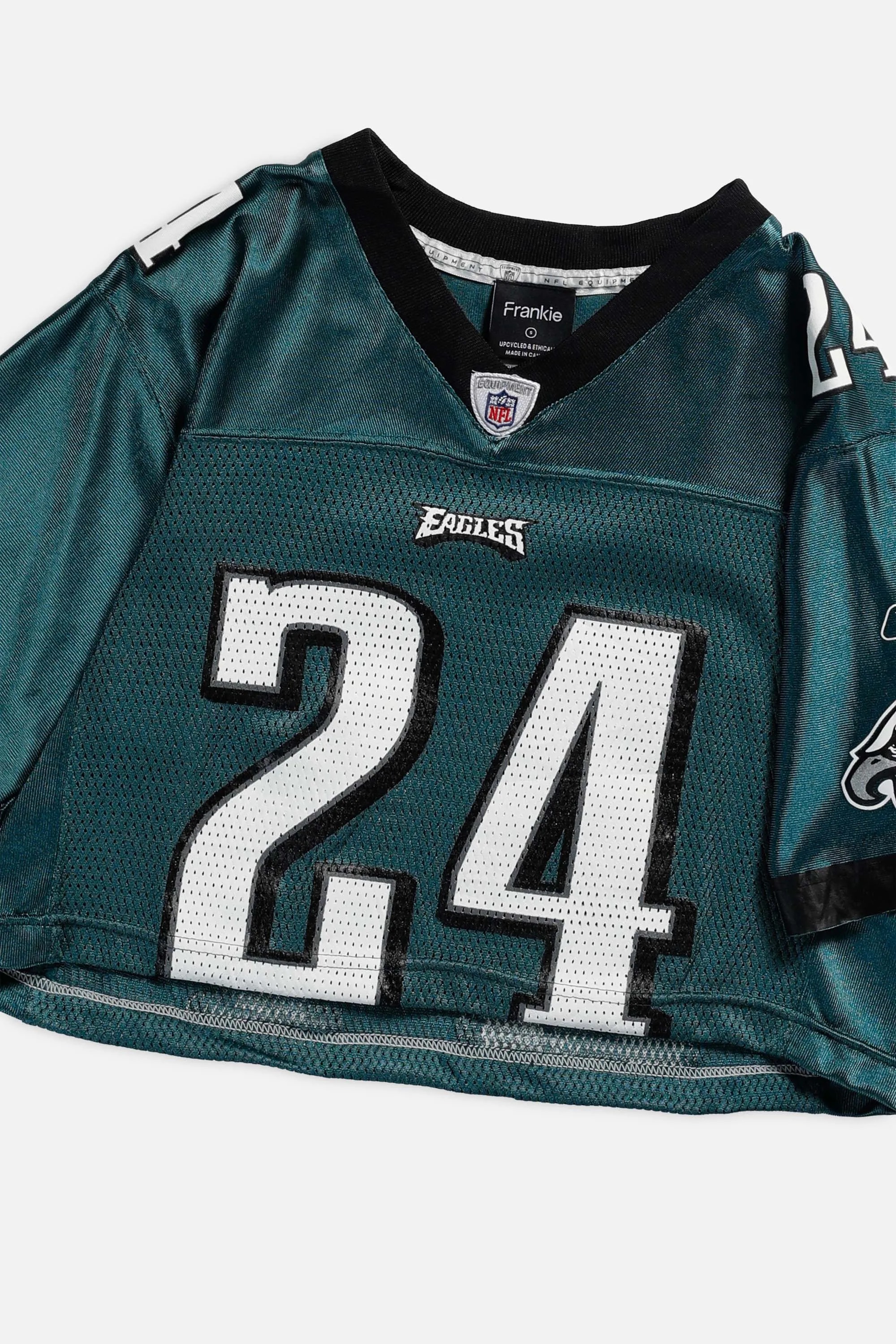 Rework Eagles Crop NFL Jersey - S