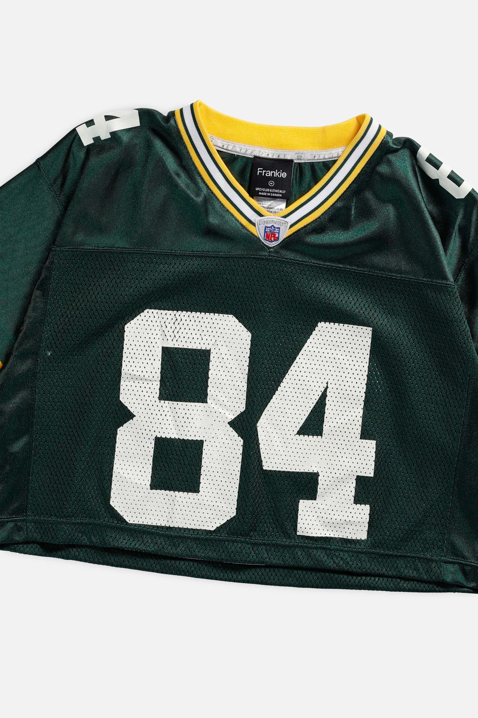 Rework Green Bay Packers Crop NFL Jersey - M