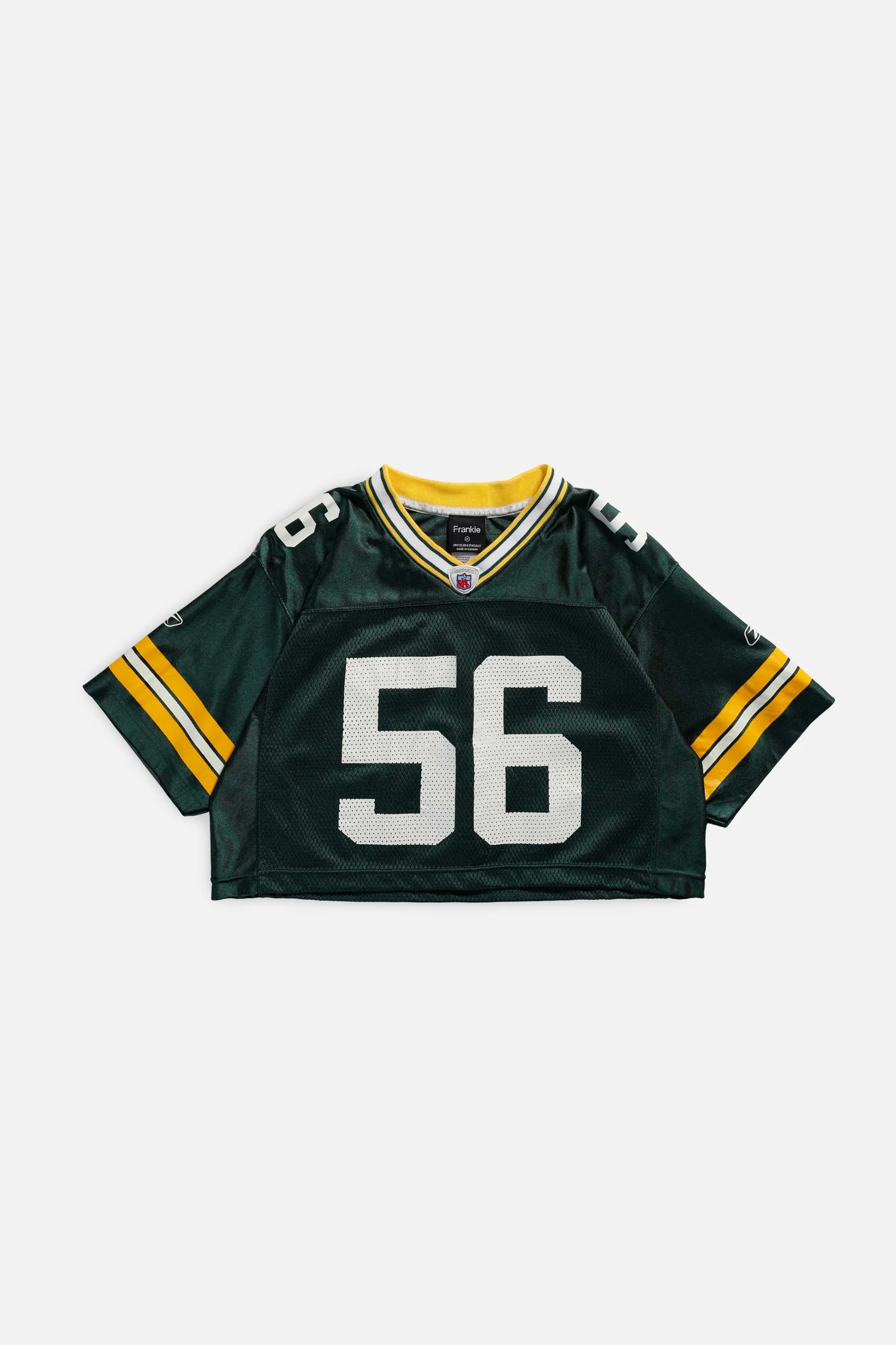 Rework Green Bay Packers Crop NFL Jersey - M