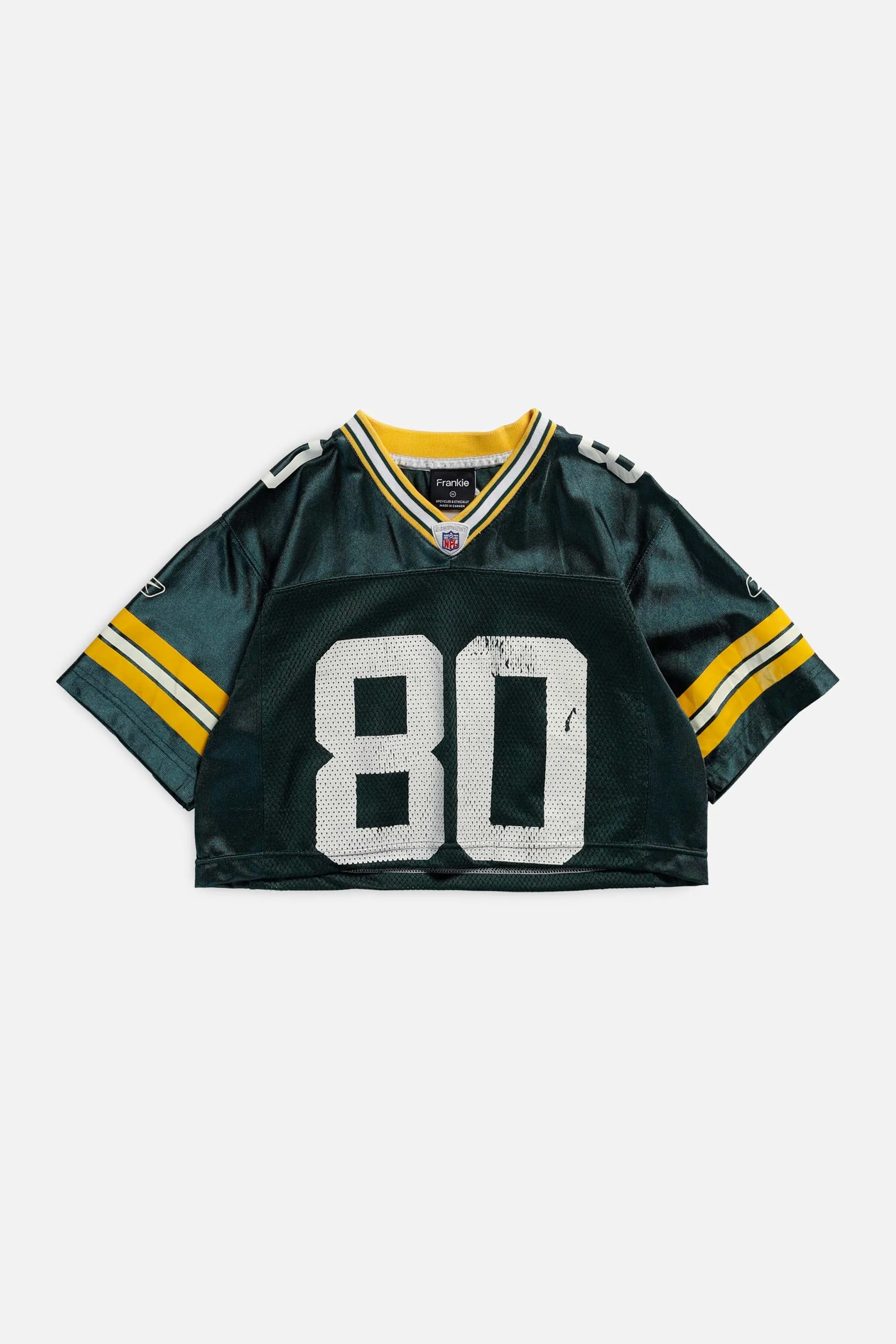 Rework Green Bay Packers Crop NFL Jersey - XS