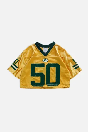 Rework Green Bay Packers Crop NFL Jersey - XS