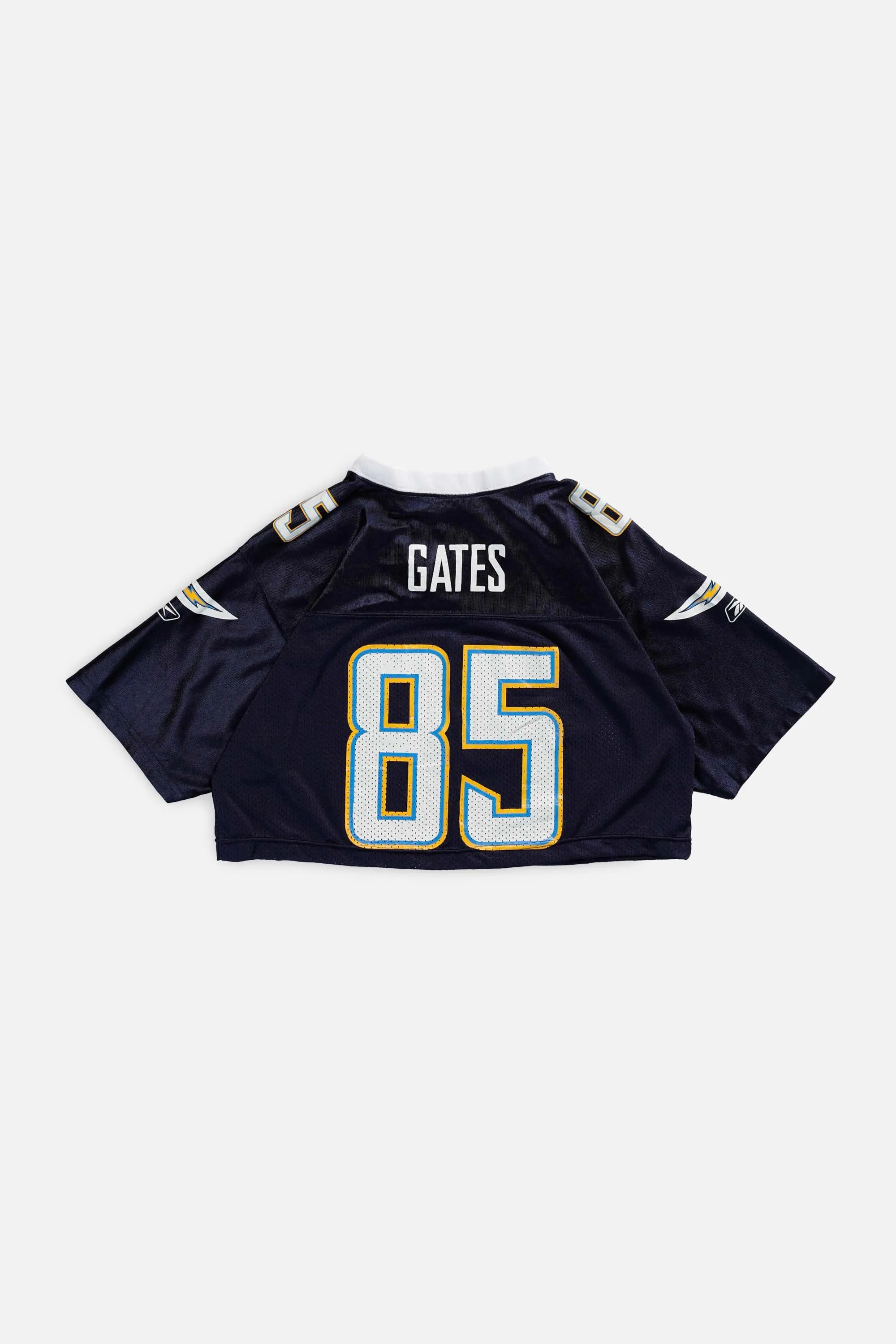 Rework LA Chargers Crop NFL Jersey - S