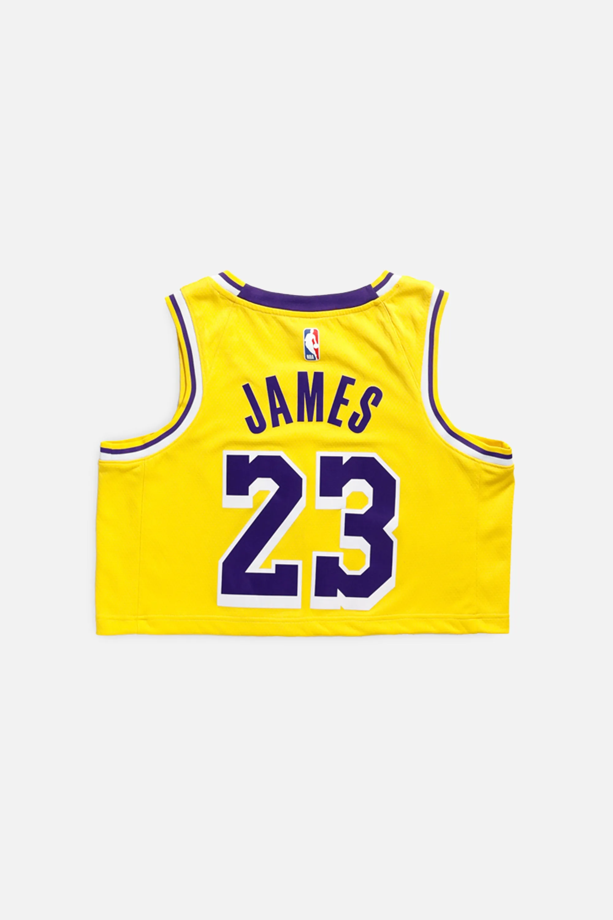 Rework LA Lakers NBA Crop Jersey - M