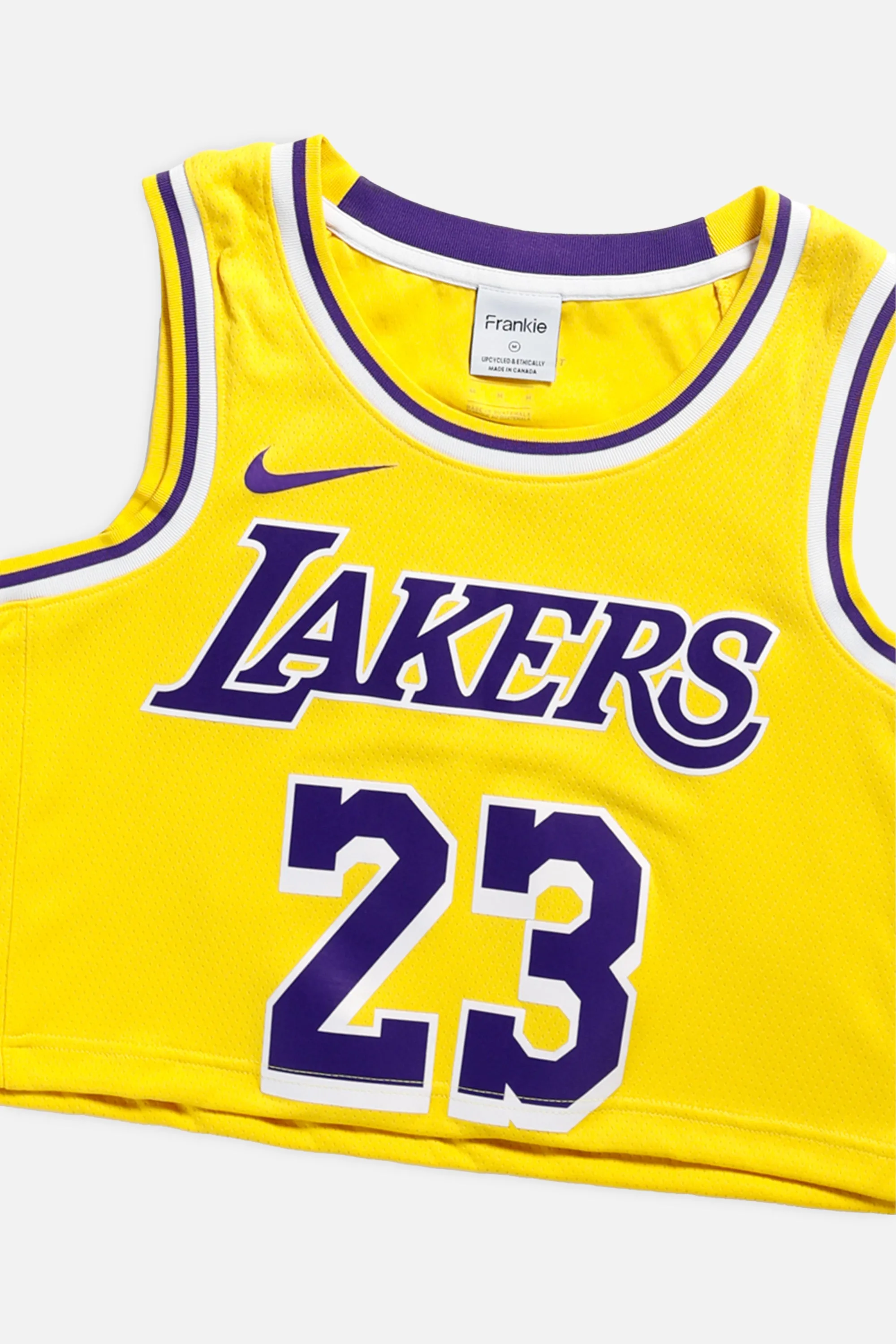 Rework LA Lakers NBA Crop Jersey - M