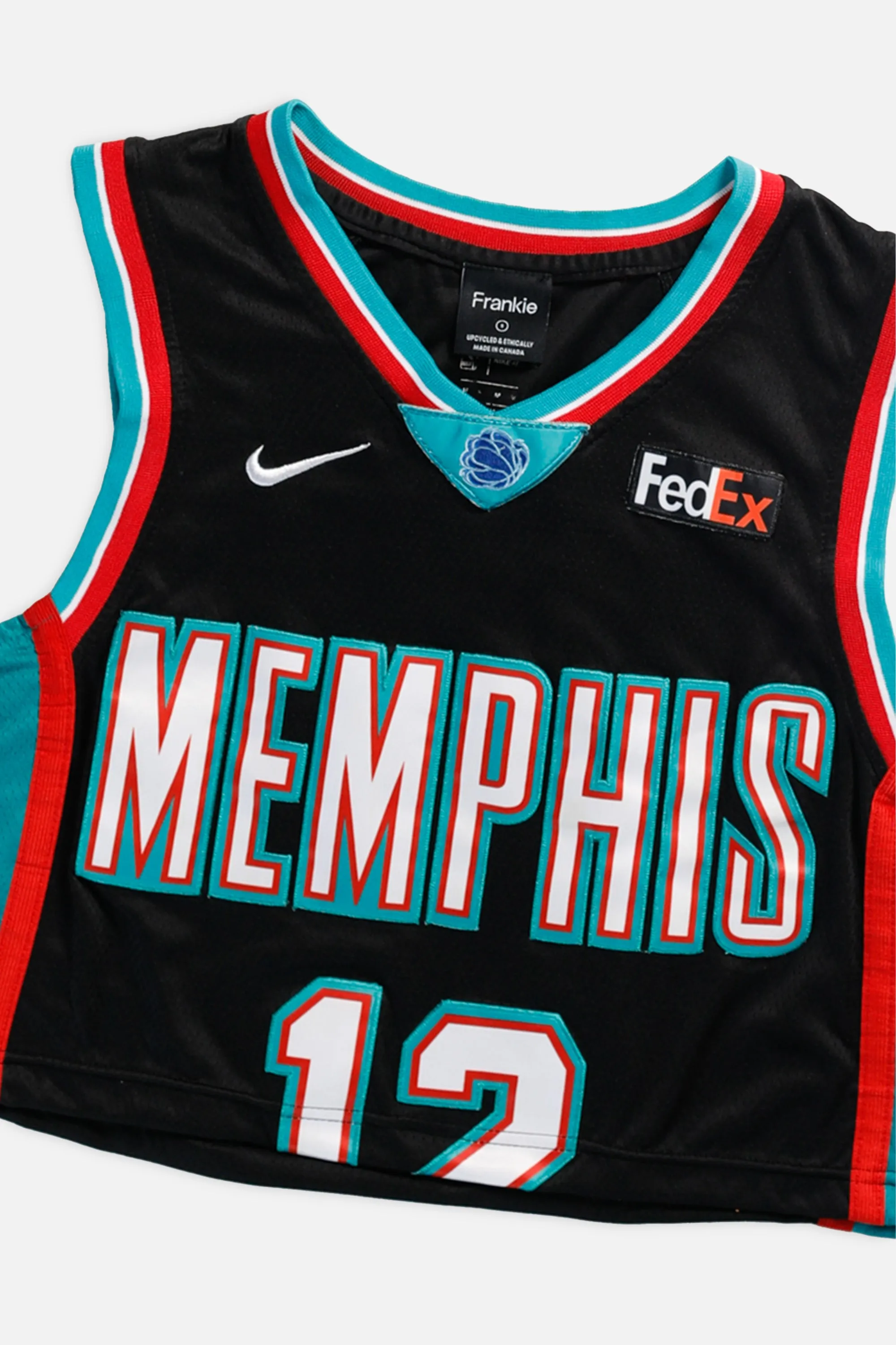 Rework Memphis Grizzlies NBA Crop Jersey - S