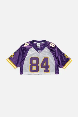 Rework Minnesota Vikings Crop NFL Jersey - S