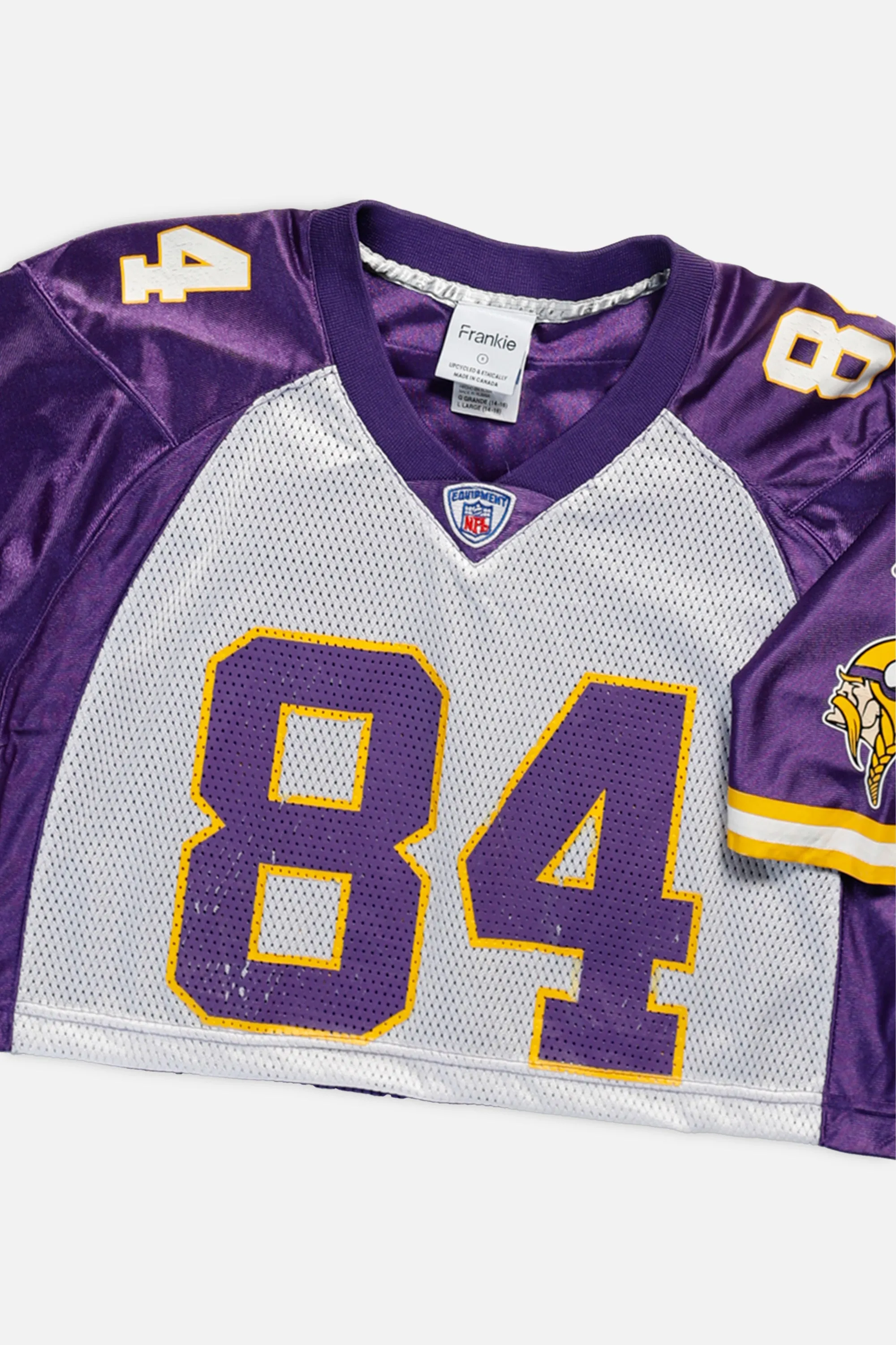 Rework Minnesota Vikings Crop NFL Jersey - S