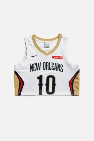 Rework New Orleans Pelicans NBA Crop Jersey - S