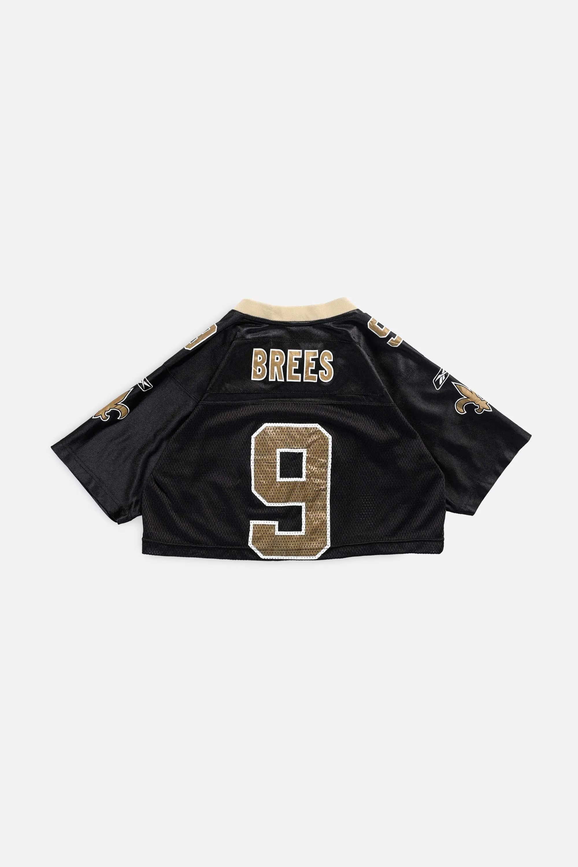 Rework New Orleans Saints Crop NFL Jersey - XS