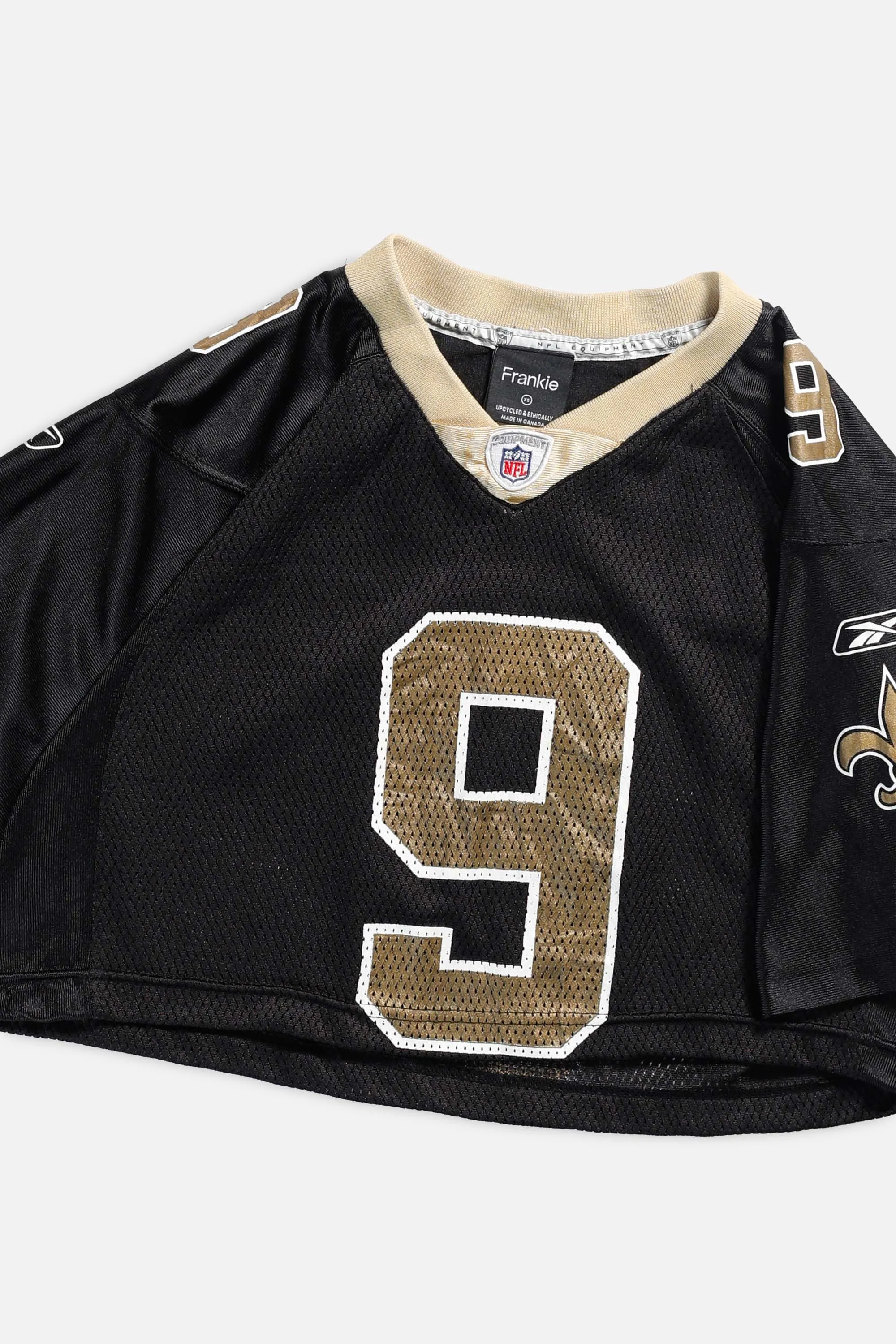 Rework New Orleans Saints Crop NFL Jersey - XS