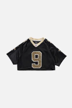 Rework New Orleans Saints Crop NFL Jersey - XS