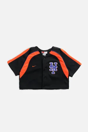 Rework New York Mets MLB Crop Jersey - XS