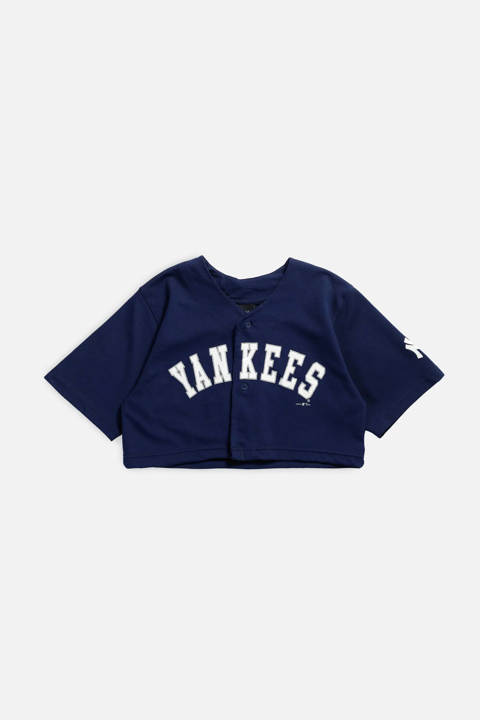 Rework New York Yankees MLB Crop Jersey - XS