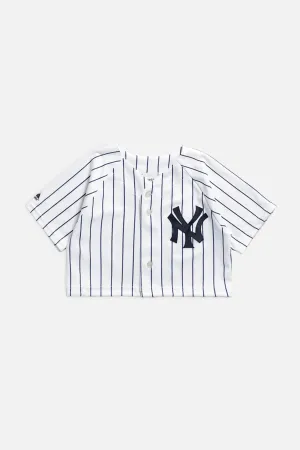 Rework New York Yankees MLB Crop Jersey - XS