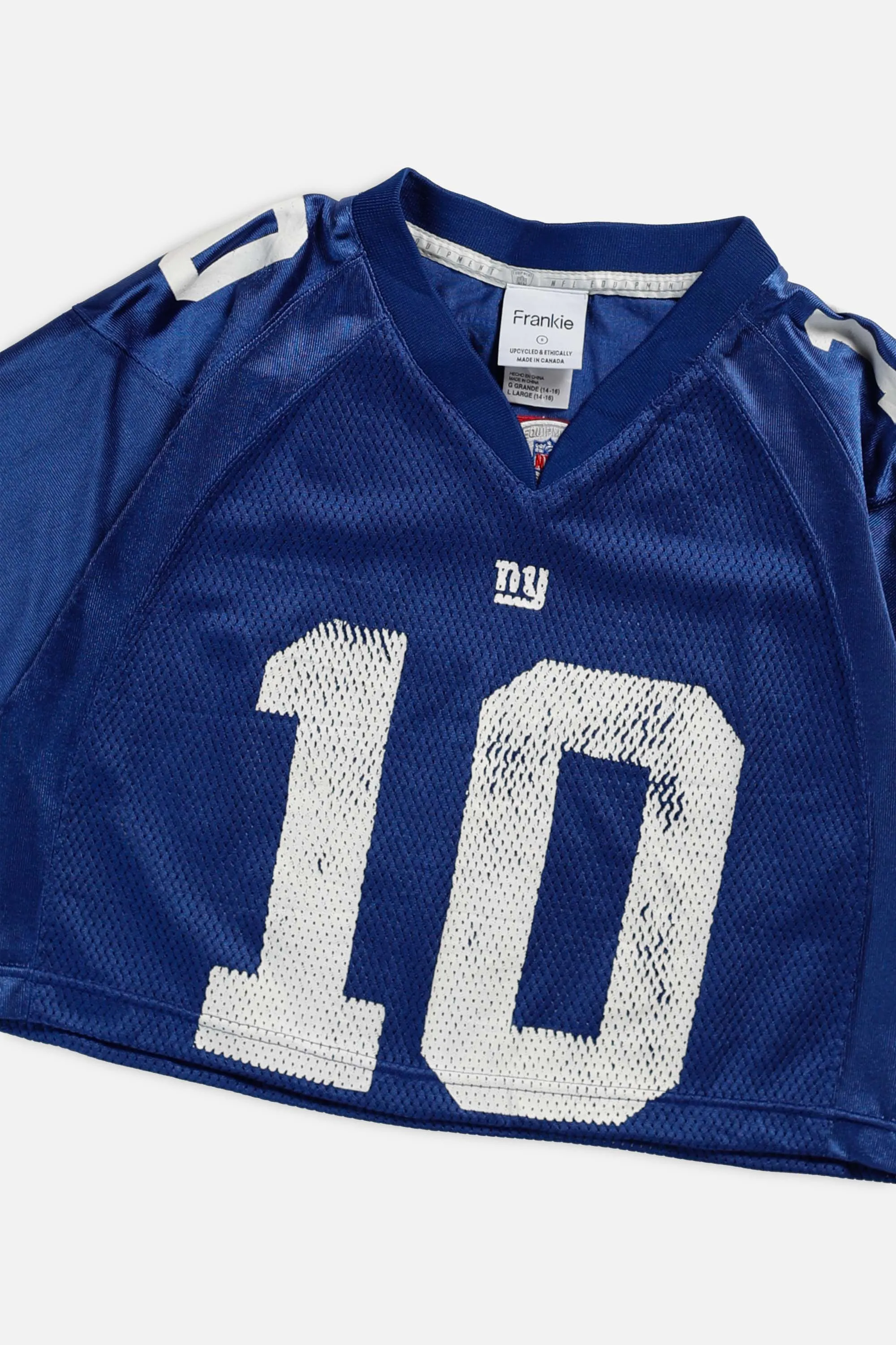 Rework NY Giants Crop NFL Jersey - S