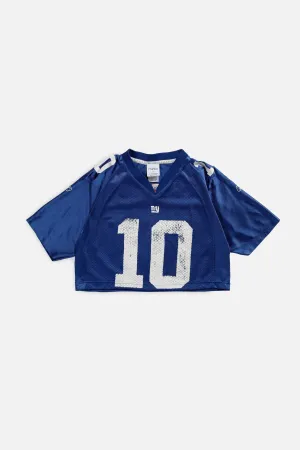 Rework NY Giants Crop NFL Jersey - S
