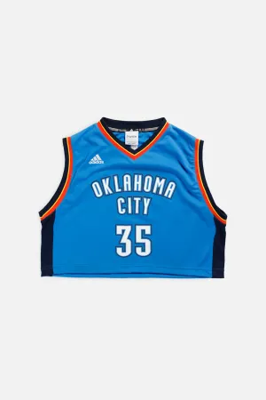 Rework Oklahoma City Thunder NBA Crop Jersey - L