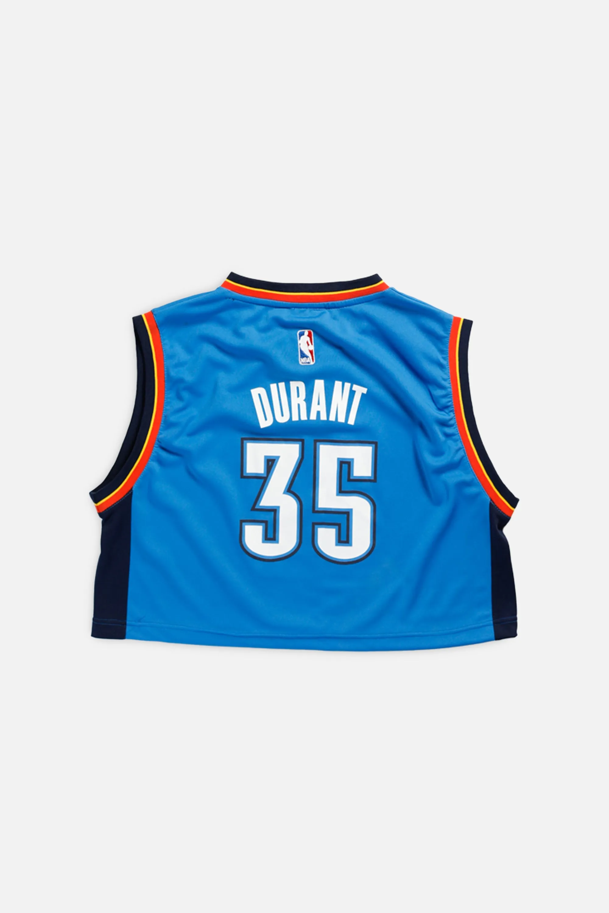 Rework Oklahoma City Thunder NBA Crop Jersey - L