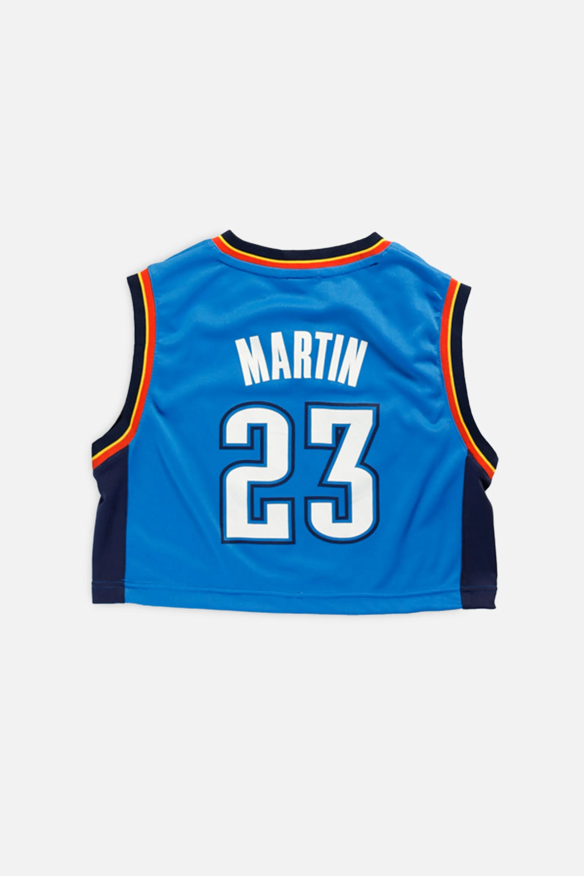 Rework Oklahoma City Thunder NBA Crop Jersey - XS