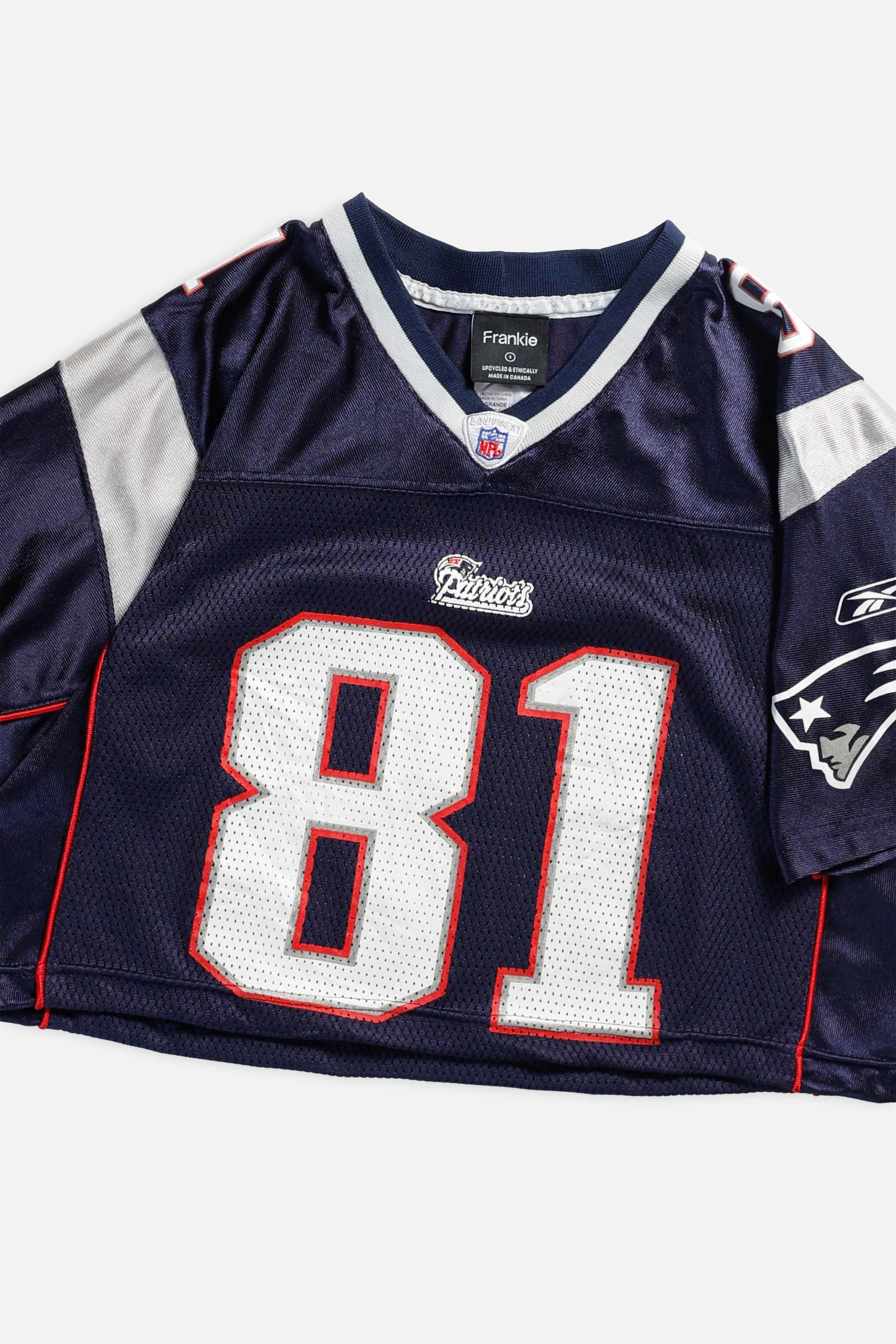 Rework Patriots Crop NFL Jersey - S