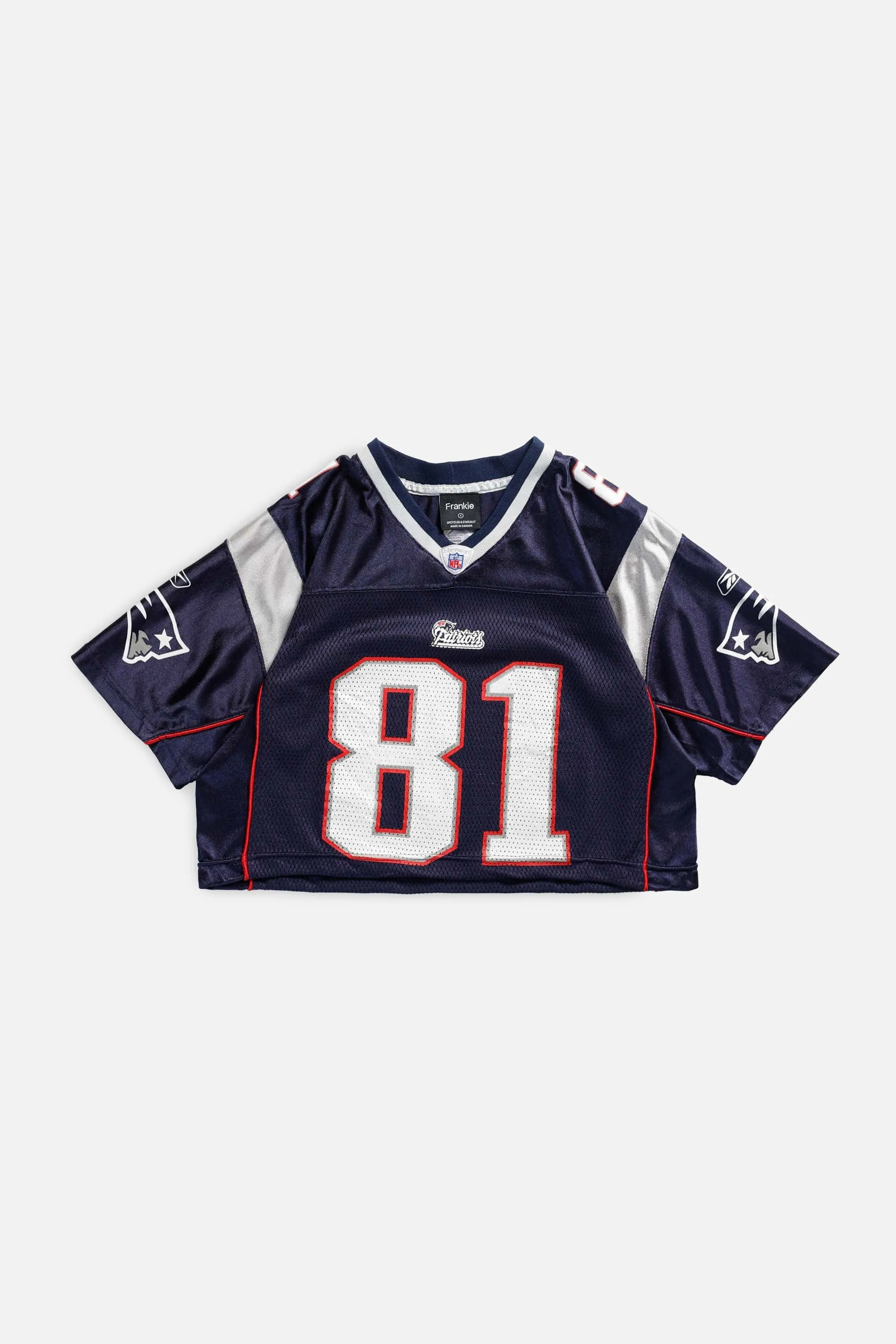 Rework Patriots Crop NFL Jersey - S