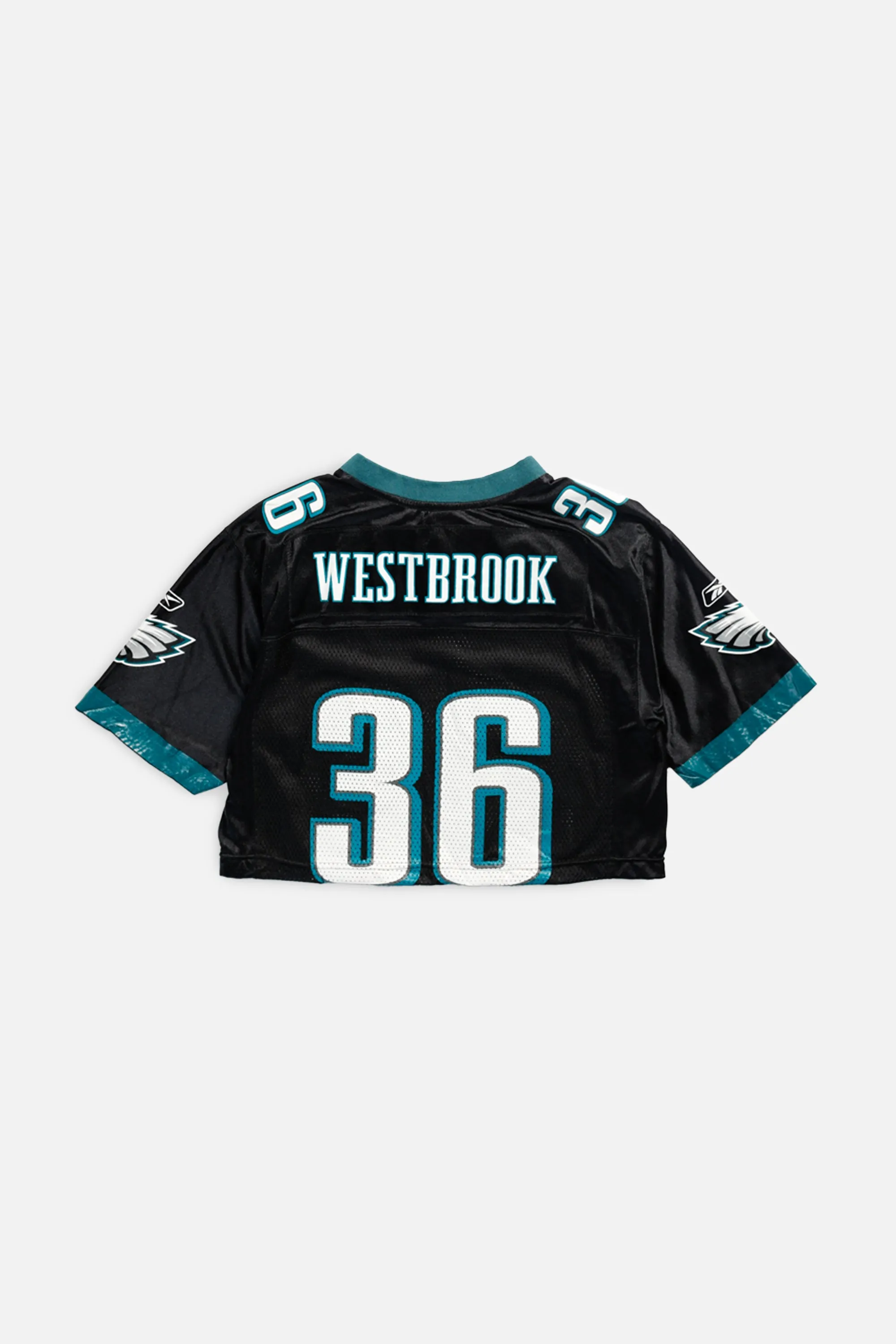Rework Philadelphia Eagles Crop NFL Jersey - XS