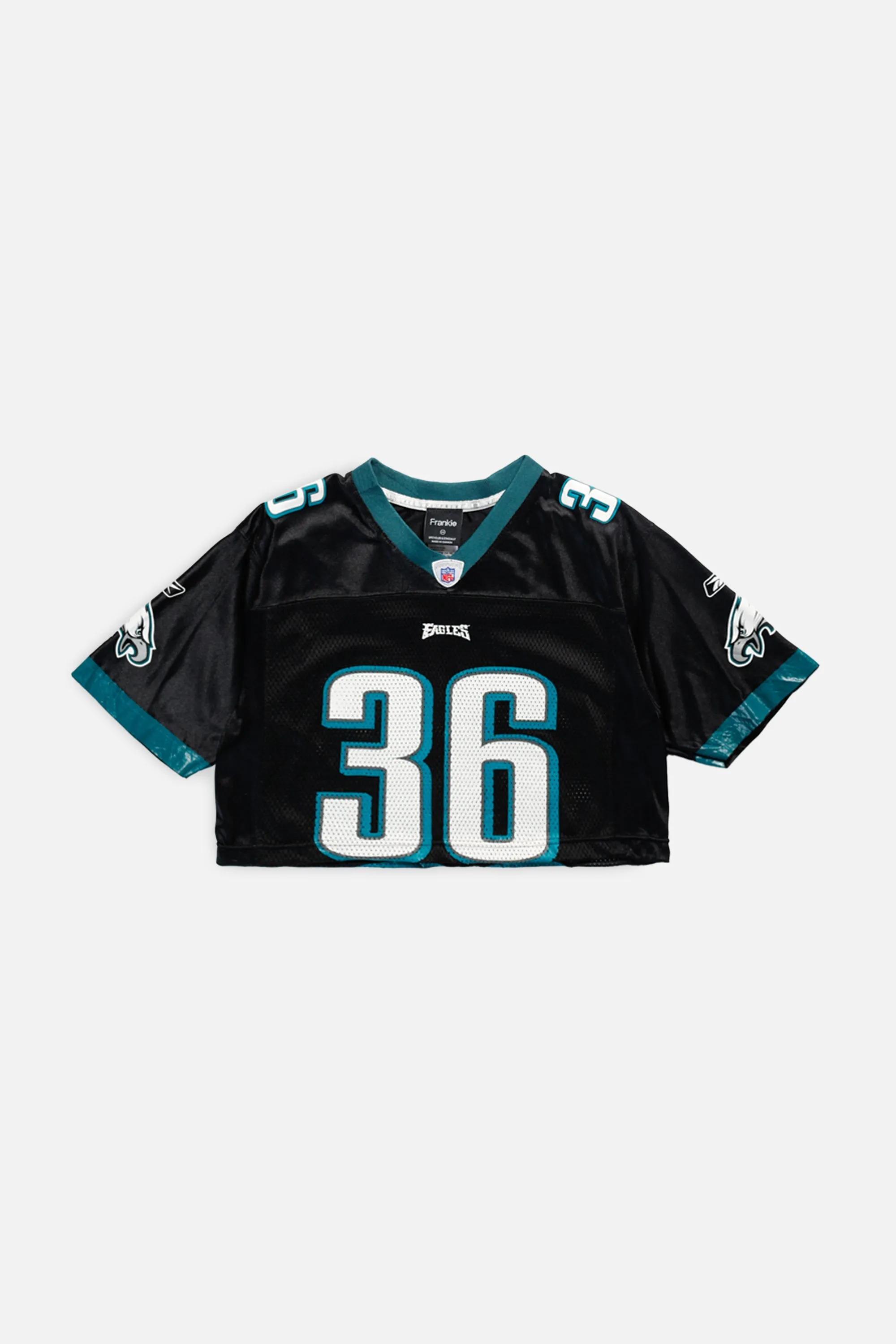 Rework Philadelphia Eagles Crop NFL Jersey - XS