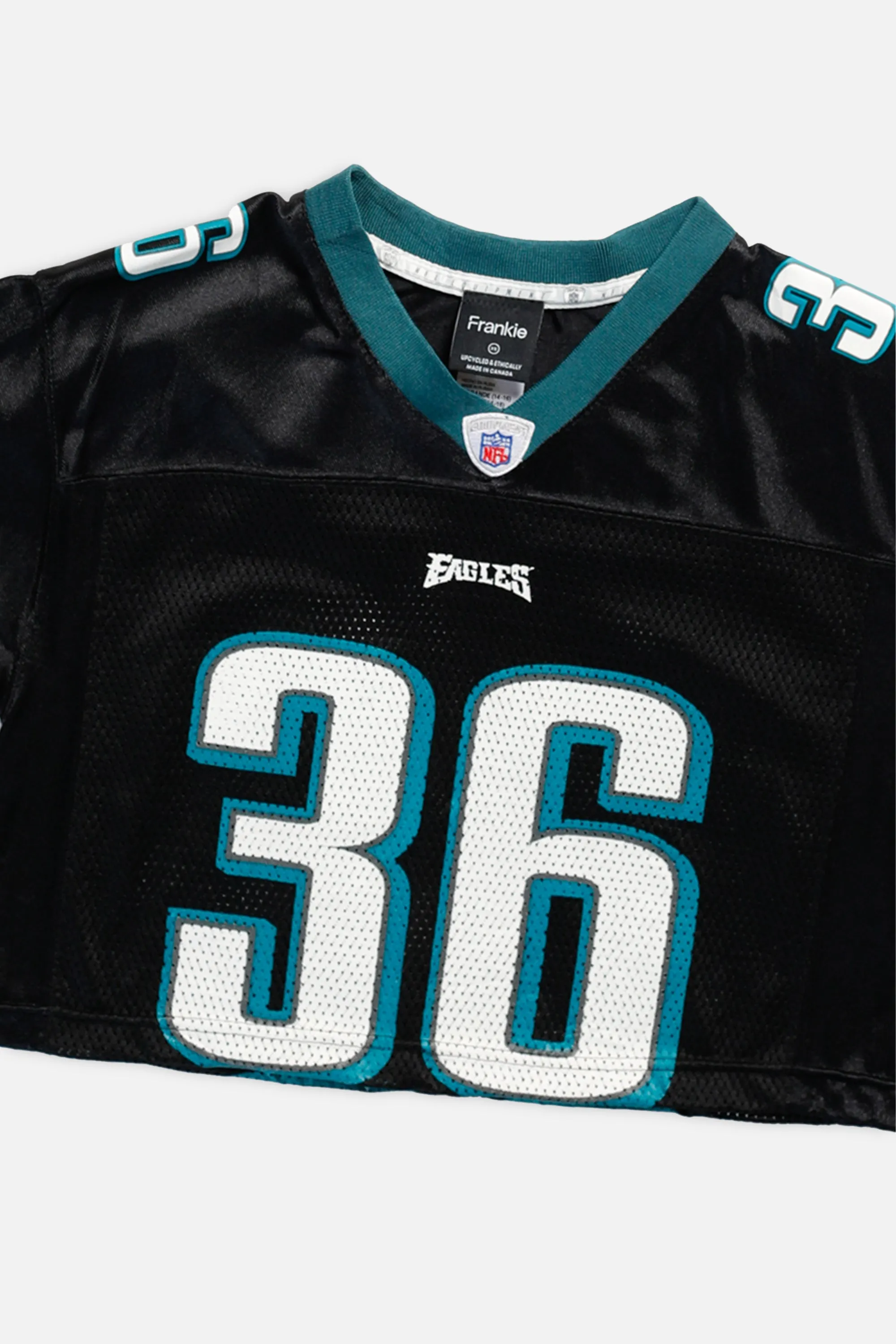 Rework Philadelphia Eagles Crop NFL Jersey - XS