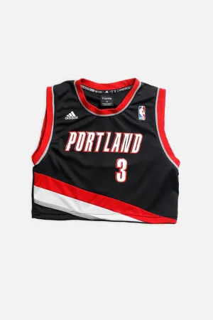 Rework Portland Trail Blazers NBA Crop Jersey - XS