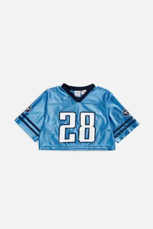 Rework Tennessee Titans Crop NFL Jersey - S