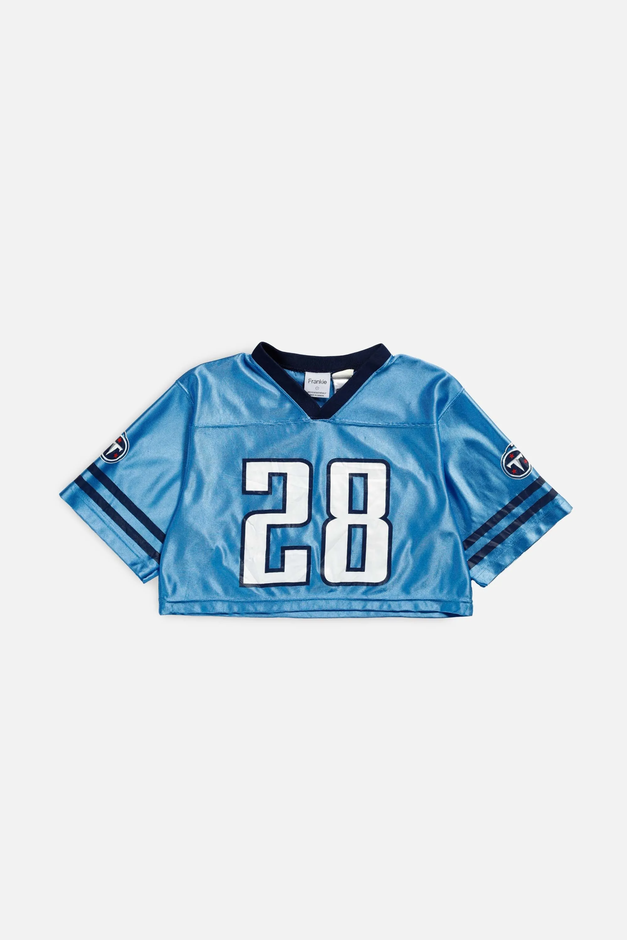 Rework Tennessee Titans Crop NFL Jersey - S