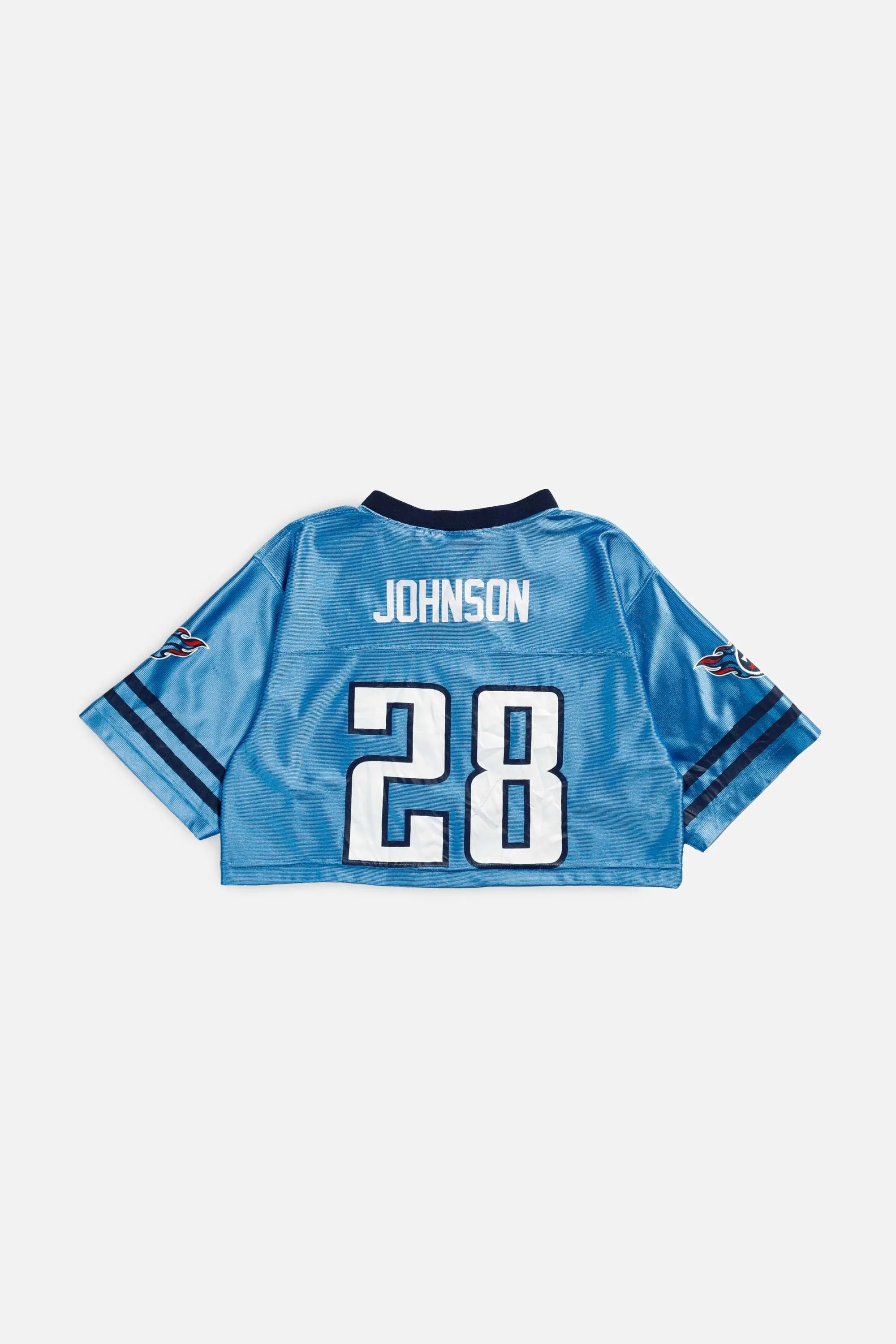 Rework Tennessee Titans Crop NFL Jersey - S