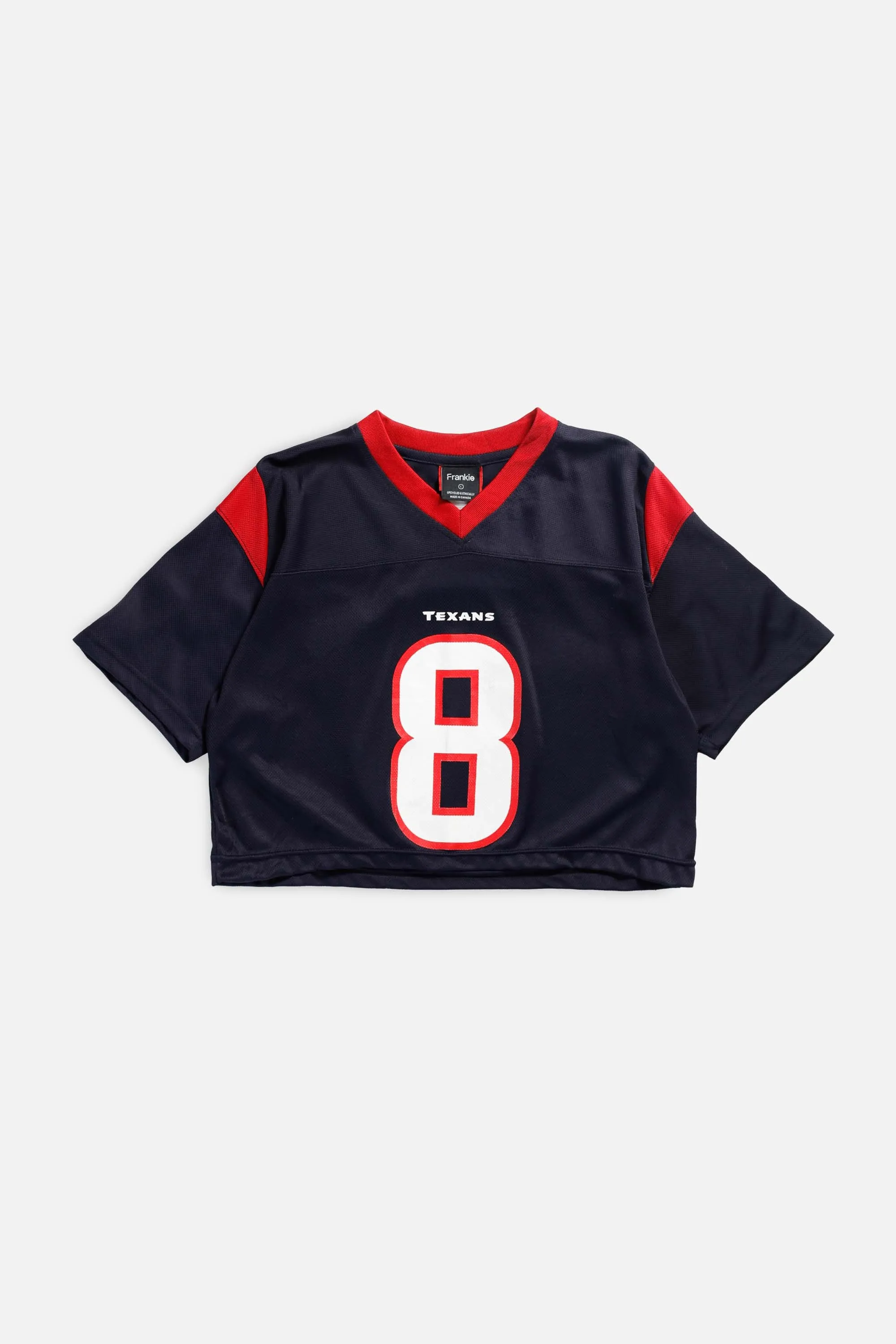 Rework Texans Crop NFL Jersey - L