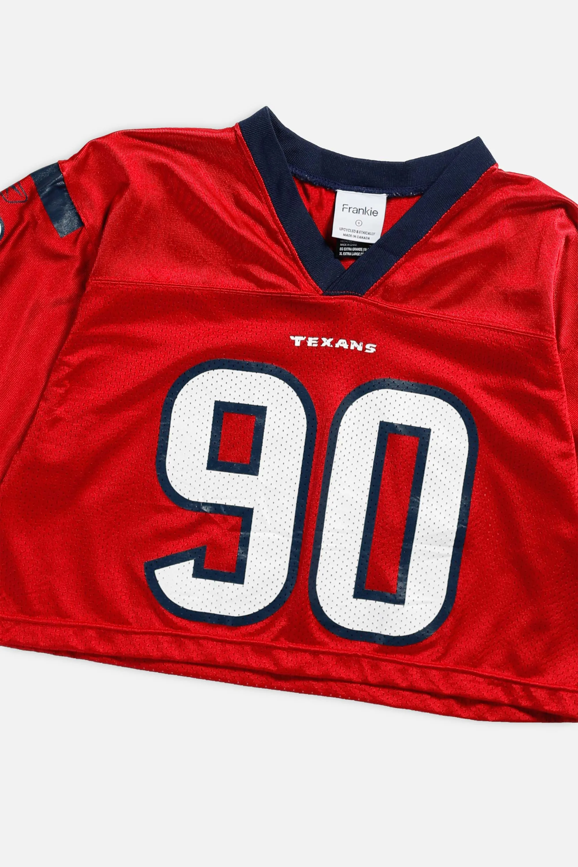 Rework Texans Crop NFL Jersey - S