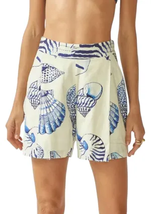 Roma Elastic Short In White
