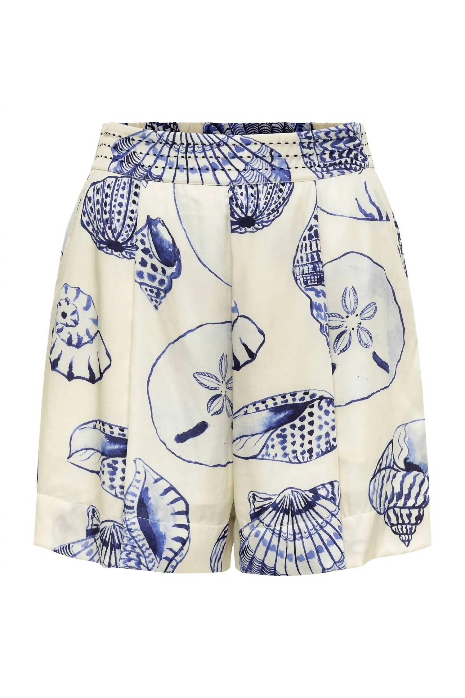 Roma Elastic Short In White