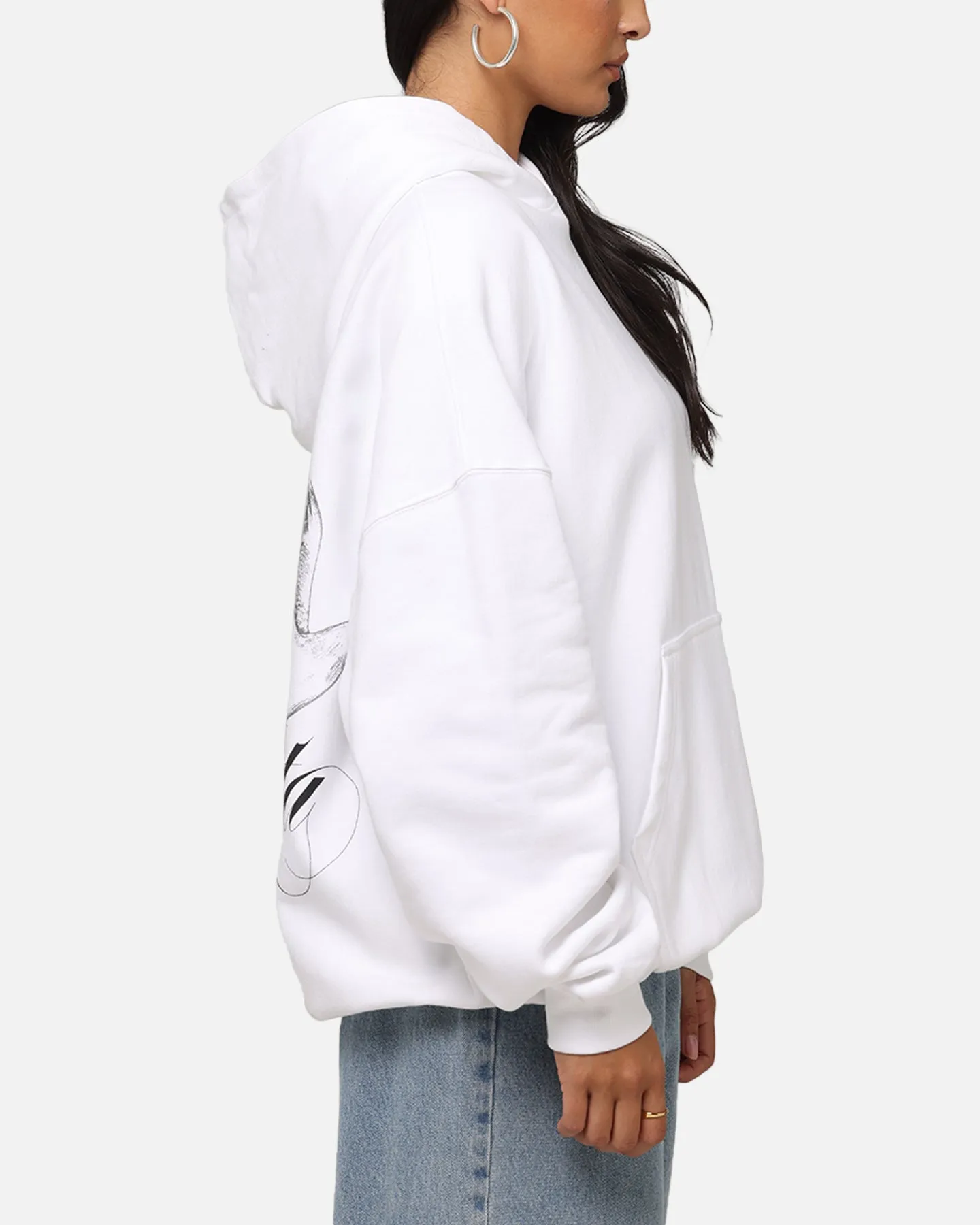 Saint Morta Doves Boxy Hoodie White