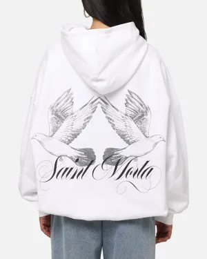 Saint Morta Doves Boxy Hoodie White