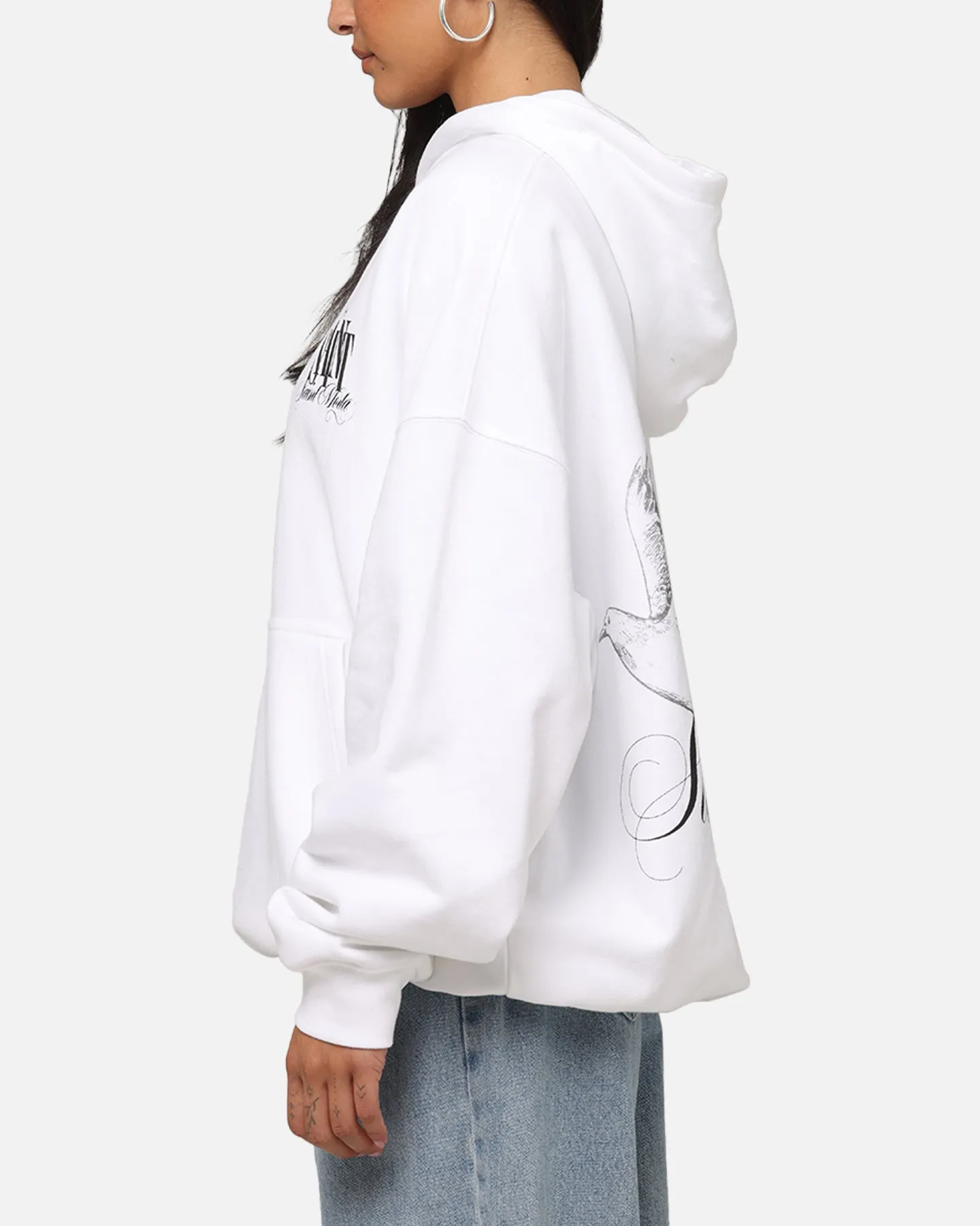 Saint Morta Doves Boxy Hoodie White