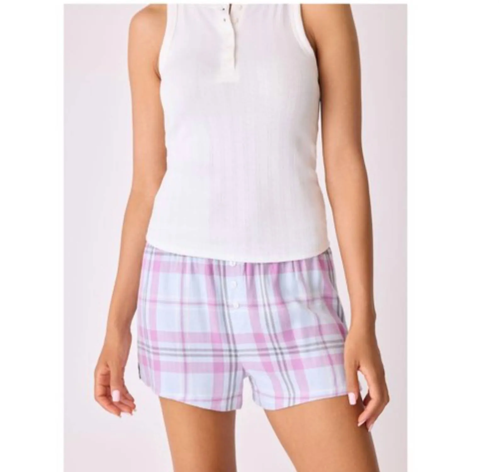 Seeing Stripes Short In Purple