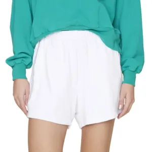 Shayla Sweatshort In White Prism