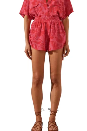 Silk Side Ruched Short In Portea