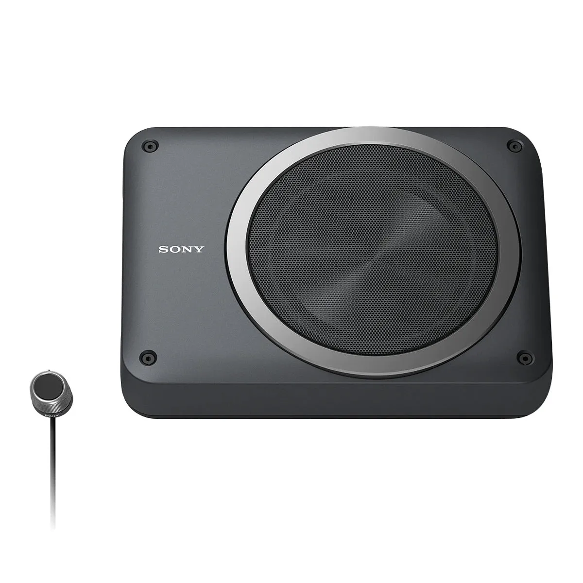 Sony Mobile XS-AW8 8 in. Compact Powered Under Seat Subwoofer with Remote Volume Control