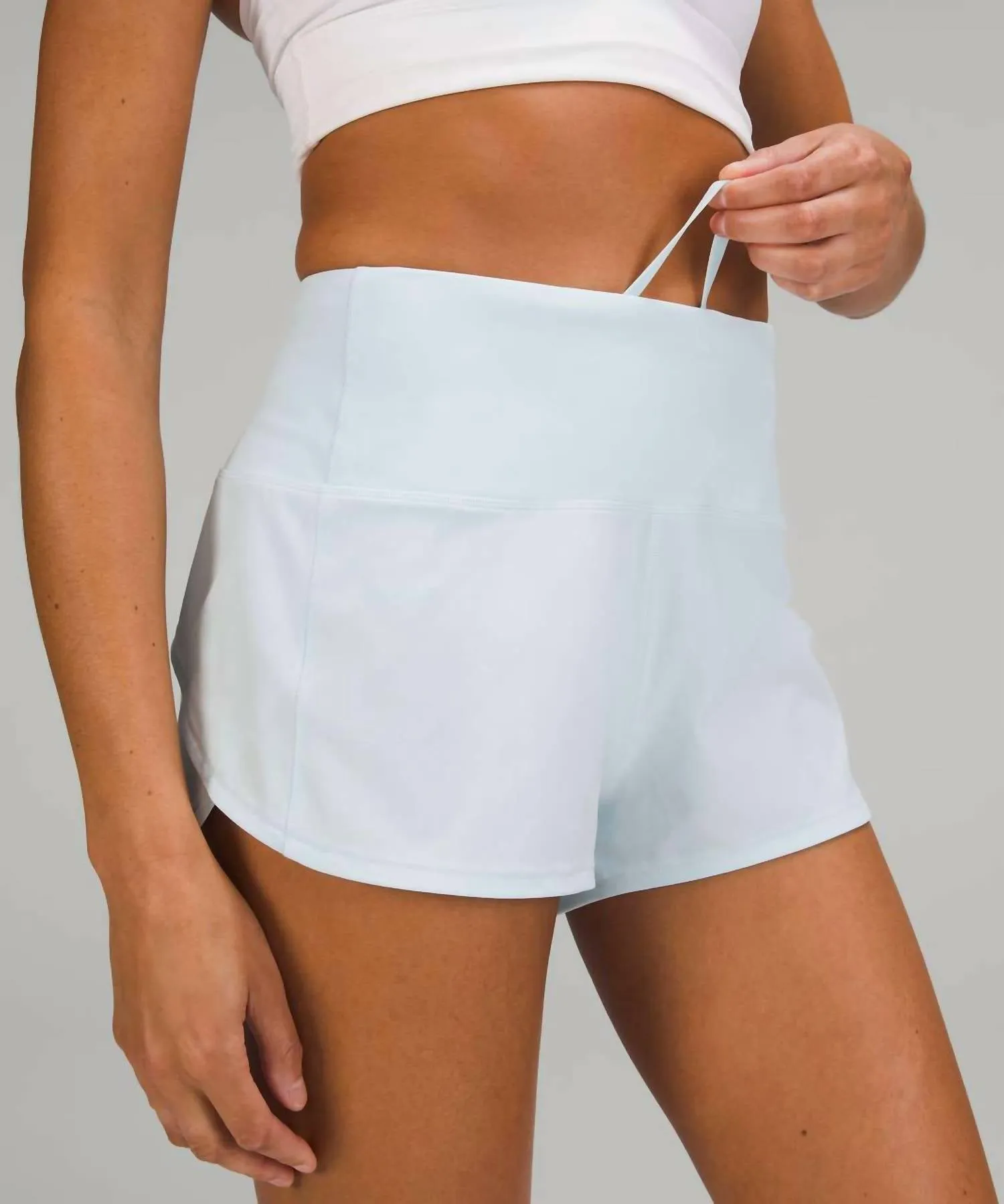 Speed Up High Rise Short In Powder Blue
