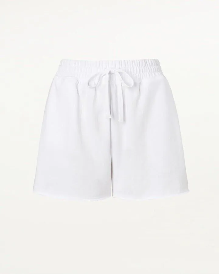 Splendid Eco Shorts Womens XL (14-16) White French Terry Drawstring Waist JDM429